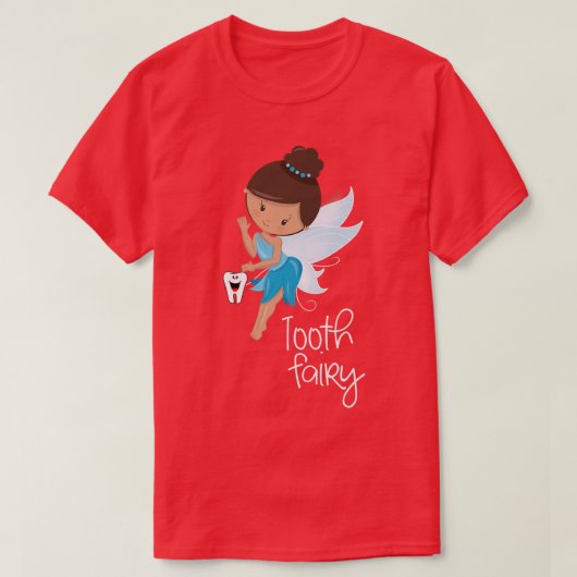 Tooth Fairy Happy Teeth Cute T-shirt (Design voorkant)