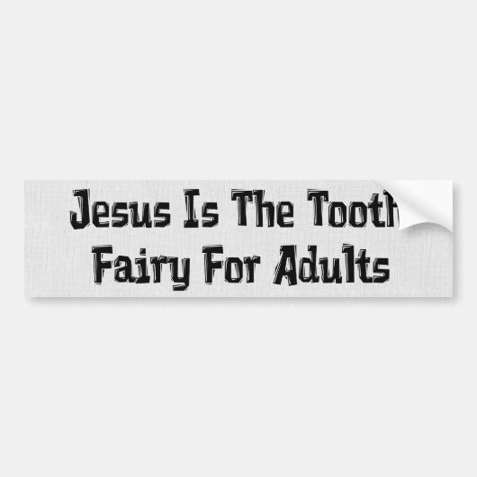 Tooth Fairy Jesus Bumpersticker (Voorkant)