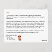 Tooth fairy | Jonge prins en prinsesgoud Briefkaart (Achterkant)