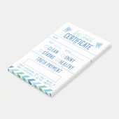 Tooth Fairy Keepomwille Certificate Boy Post-it® Notes (Schuin)