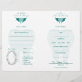 Tooth Fairy Letter & Receipt Blauwgroen (Voorkant)