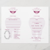 Tooth Fairy Letter & Receipt Pink (Voorkant)