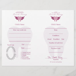 Tooth Fairy Letter & Receipt Pink