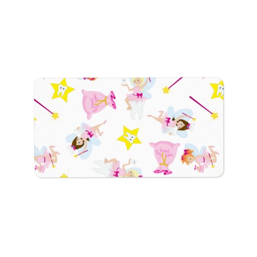  Tooth Fairy Magic Wand White Teeth Etiket (Voorkant)