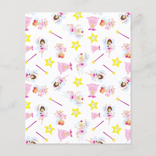  Tooth Fairy Magic Wand White Teeth Flyer (Achterkant)