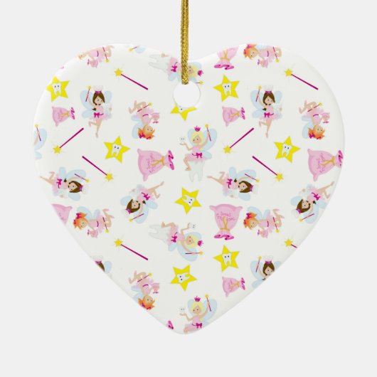  Tooth Fairy Magic Wand White Teeth Keramisch Ornament (Achterkant)