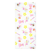 Tooth Fairy Magic Wand White Teeth Yellow Reclamekaart (Achterkant)