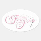 Tooth Fairy Ovale Sticker (Voorkant)