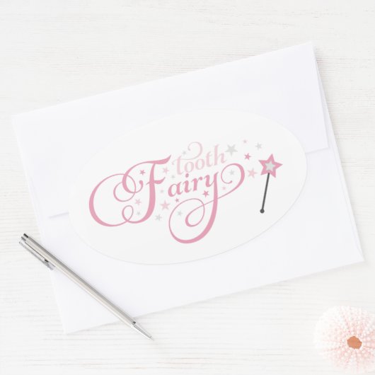 Tooth Fairy Ovale Sticker (Envelop)