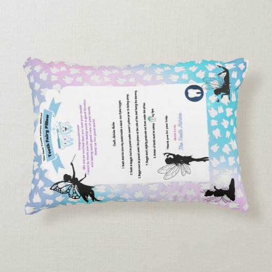 Tooth Fairy Pillow Accent Kussen (Voorkant)