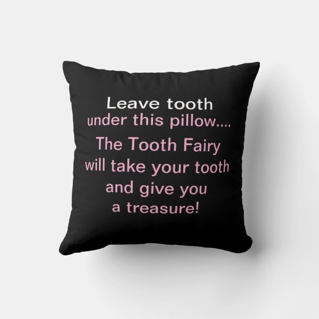 Tooth Fairy Pillow Kussen (Achterkant)