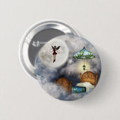 Tooth Fairy Pin Ronde Button 5,7 Cm (Voorkant /achterkant)