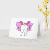 Tooth Fairy Princess Congratulations Kaart (Gele Bloem)