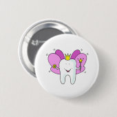 Tooth Fairy Princess Gefeliciteerd Ronde Button 5,7 Cm (Voorkant /achterkant)