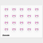 Tooth Fairy Princess Gefeliciteerd Ronde Sticker (Vel)