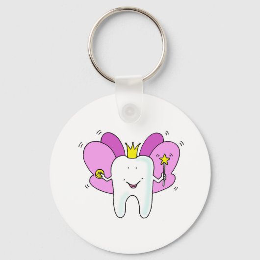 Tooth Fairy Princess Gefeliciteerd Sleutelhanger (Voorkant)
