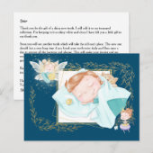 Tooth fairy | prinses met gouden tandenmunt briefkaart (Voorkant / Achterkant)