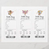 Tooth Fairy Receipt (Voorkant)