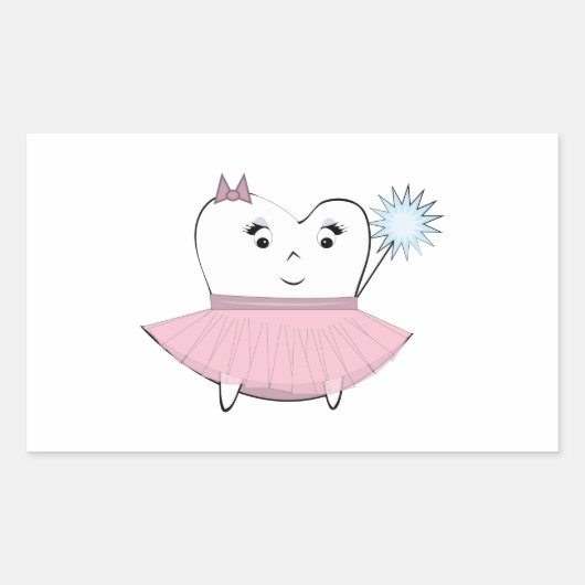 Tooth Fairy Rechthoekige Sticker (Voorkant)