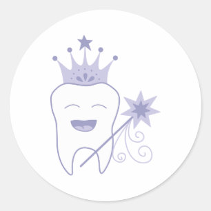 Tooth Fairy Ronde Sticker