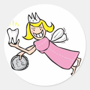 Tooth Fairy Ronde Sticker