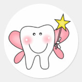 Tooth Fairy Ronde Sticker (Voorkant)