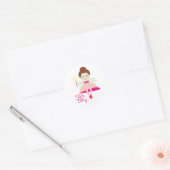 Tooth Fairy Ronde Sticker (Envelop)