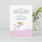 Tooth Fairy (roze)-kaart Kaart (Staand voorkant)