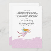 Tooth Fairy (roze)-kaart Kaart (Voorkant / Achterkant)