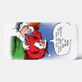 Tooth Fairy Santa Funny-kerstCartoon Case-Mate iPhone Case (Achterkant (horizontaal))
