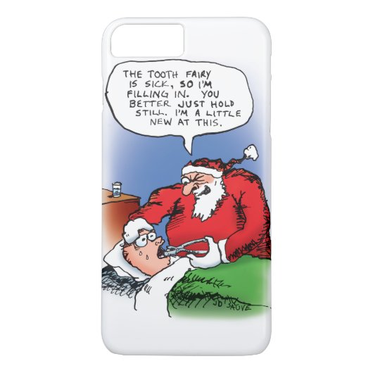 Tooth Fairy Santa Funny-kerstCartoon Case-Mate iPhone Case (Achterkant)
