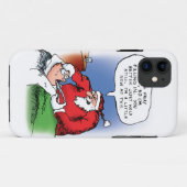 Tooth Fairy Santa Funny-kerstCartoon Case-Mate iPhone Case (Achterkant (horizontaal))