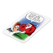 Tooth Fairy Santa Funny-kerstCartoon Magneet (Linkerzijde)