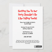 Tooth Fairy Santa Holiday Uitnodiging (Achterkant)