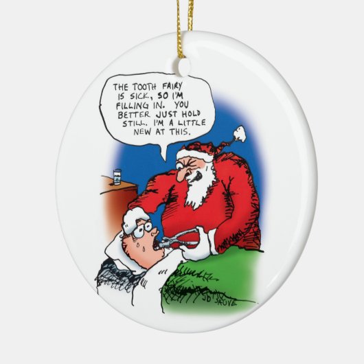 Tooth Fairy Santa Ornament (Links)
