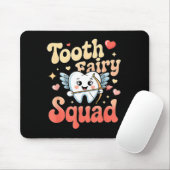 Tooth Fairy Squad Cute Cud Tooth Retro Dental Humo Muismat (Met muis)