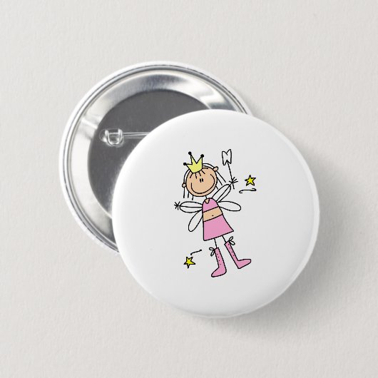 Tooth Fairy Stick Figuur Button (Voorkant /achterkant)