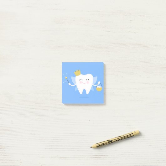 Tooth Fairy Sticky Notes (Op bureau)