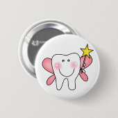 Tooth Fairy Tshirts en Gifts Ronde Button 5,7 Cm (Voorkant /achterkant)