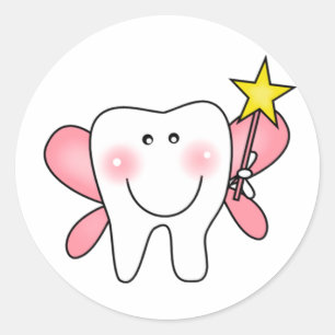 Tooth Fairy Tshirts en Gifts Ronde Sticker