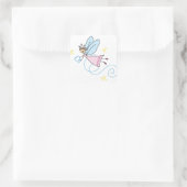 Tooth Fairy Vierkante Sticker (Tas)