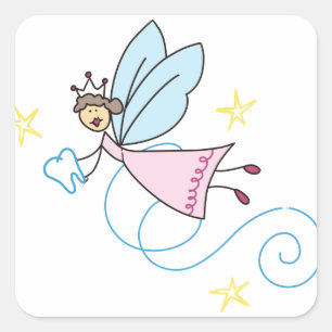 Tooth Fairy Vierkante Sticker