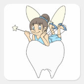 Tooth Fairy Vierkante Sticker (Voorkant)