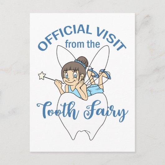 Tooth Fairy Visit Briefkaart (Voorkant)