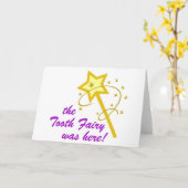 Tooth Fairy was hier Kaart (Gele Bloem)