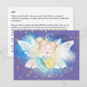 Tooth firy Letter prinses met gouden sterren Briefkaart (Voorkant / Achterkant)