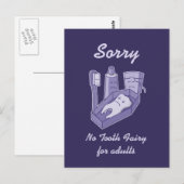 Tooth Funeral Briefkaart (Voorkant / Achterkant)