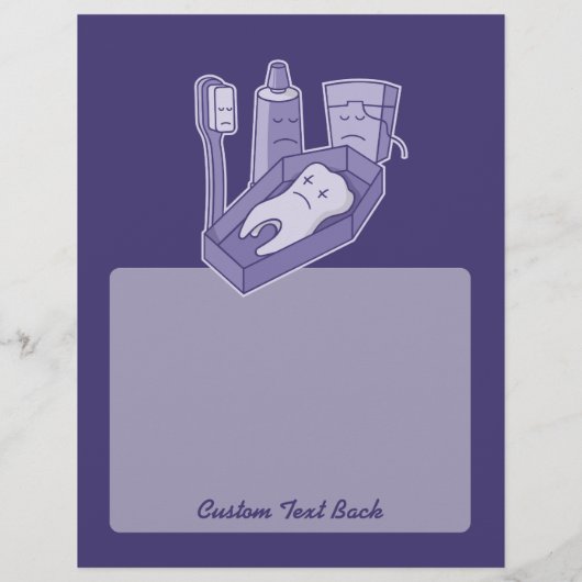 Tooth Funeral Flyer (Achterkant)