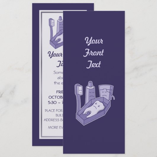 Tooth Funeral Kaart (Voorkant / Achterkant)