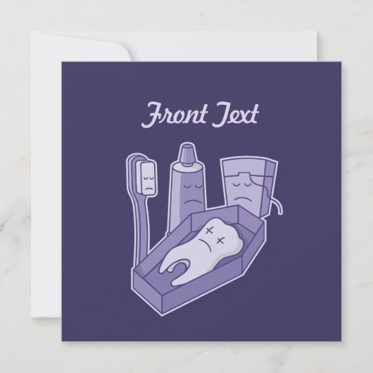 Tooth Funeral Kaart (Voorkant)